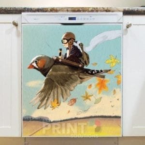 Fairy and a Finch Dishwasher Magnet