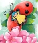 Little Ladybug Fairy Garden Flag