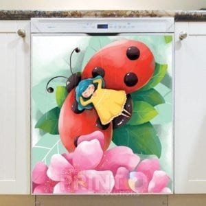 Little Ladybug Fairy Dishwasher Magnet