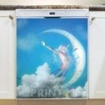 Mermaid and the Moon Dishwasher Magnet