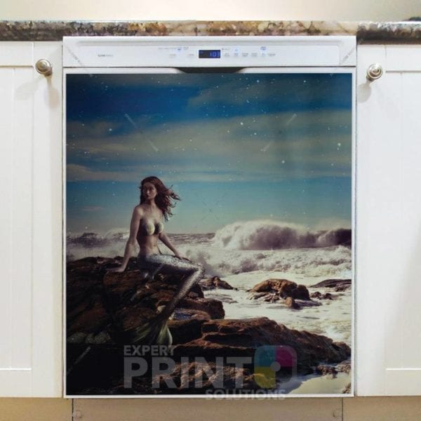 3376-pretty-mermaid-on-a-rock-dishwasher-magnet Pretty Mermaid on a Rock Dishwasher Magnet