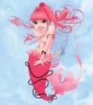 Cute Pink Hair Mermaid Garden Flag