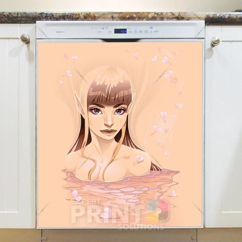 Beautiful Elf in the Lake Dishwasher Magnet