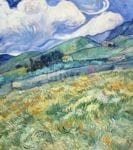 Landscape from Saint-Rémy by Vincent van Gogh Garden Flag