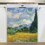 3404-wheat-field-with-cypresses-by-vincent-van-gogh-dishwasher-magnet Wheat Field with Cypresses by Vincent van Gogh Dishwasher Magnet