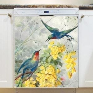 Beautiful Hummingbird Couple Dishwasher Magnet