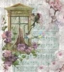 Victorian Window and Songbirds Garden Flag