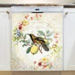 Vintage Bird and Fruit Dishwasher Magnet