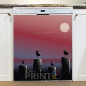 Gulls in the Sunset Dishwasher Magnet