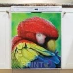 Beautiful Parrot Dishwasher Magnet