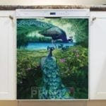 Peacock Paradise #1 Dishwasher Magnet
