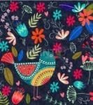 Beautiful Folk Art Ethnic Bird Garden Flag