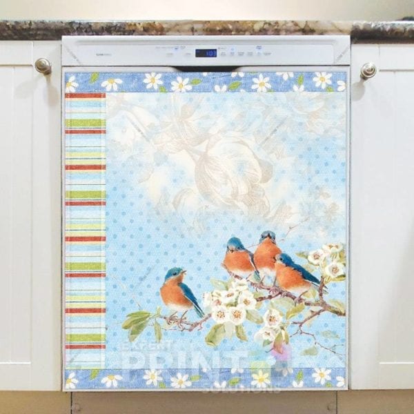 Victorian Vintage Spring Birds #1 Dishwasher Magnet