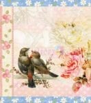 Victorian Vintage Spring Birds #2 Garden Flag