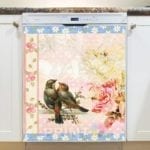 Victorian Vintage Spring Birds #2 Dishwasher Magnet