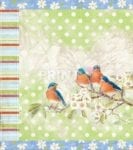 Victorian Vintage Spring Birds #3 Garden Flag