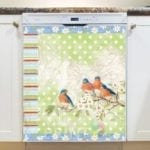 Victorian Vintage Spring Birds #3 Dishwasher Magnet