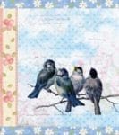 Victorian Vintage Spring Birds #4 Garden Flag