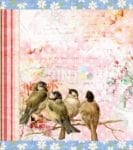 Victorian Vintage Spring Birds #5 Garden Flag