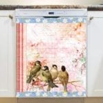 Victorian Vintage Spring Birds #5 Dishwasher Magnet