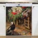 Victorian Still Life with Doves Dishwasher Magnet