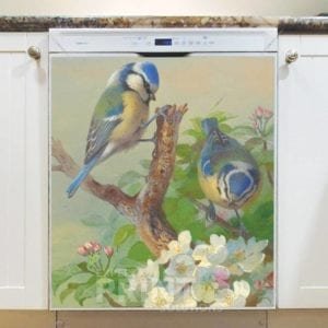 Beautiful Still Life with Birds in the Garden #1 Dishwasher Magnet