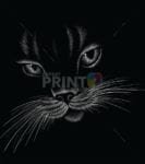 Black Cat Face Garden Flag