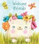 Welcome Friends Garden Cat Garden Flag