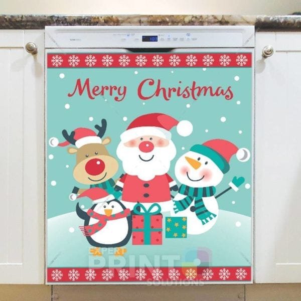 Happy Christmas Group #2 Dishwasher Magnet