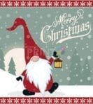 Christmas Gnome in Red #2 Garden Flag