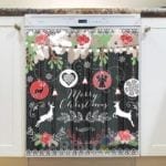 Beautiful Christmas Lace Design Dishwasher Magnet