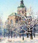 The Church of St. Jacob, Stockholm Garden Flag