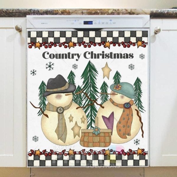 Primitive Country Farmhouse Christmas #1 Dishwasher Magnet