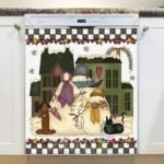 Primitive Country Farmhouse Christmas #2 Dishwasher Magnet