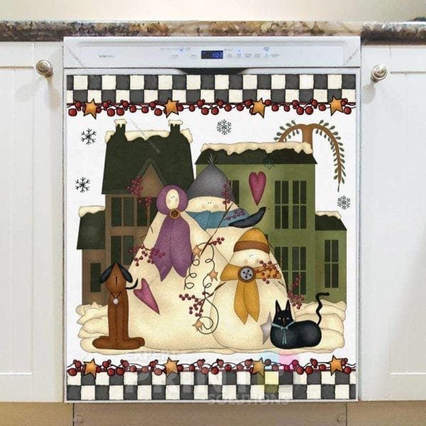 Primitive Country Farmhouse Christmas #2 Dishwasher Magnet