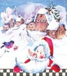 Tweeting with Santa Garden Flag