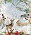 Old Farmhouse and a Deer Garden Flag