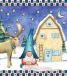 Scandinavian Yuletide Holiday Gnomes #5 Garden Flag