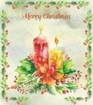 Beautiful Christmas Candles Garden Flag