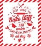 Baking and Christmas Movies Garden Flag