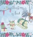 Pastel Colored Christmas Forest #2 Garden Flag