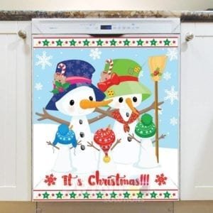 Lovely Snowman Family Dishwasher Magnet