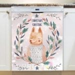 3985-scandinavian-christmas-wreath-and-a-fox-dishwasher-magnet Scandinavian Christmas Wreath and a Fox Dishwasher Magnet