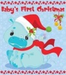 Baby's First Christmas - Hippo Garden Flag