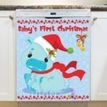 Baby's First Christmas - Hippo Dishwasher Magnet