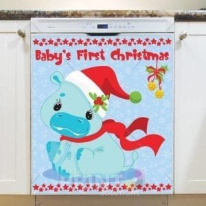 Baby's First Christmas - Hippo Dishwasher Magnet