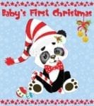 Baby's First Christmas - Panda Garden Flag