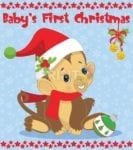 Baby's First Christmas - Monkey Garden Flag