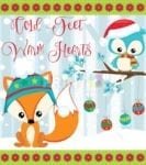 Cute Christmas Woodland Critters #2 Garden Flag