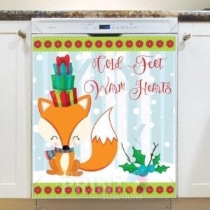 Cute Christmas Woodland Critters #3 Dishwasher Magnet
